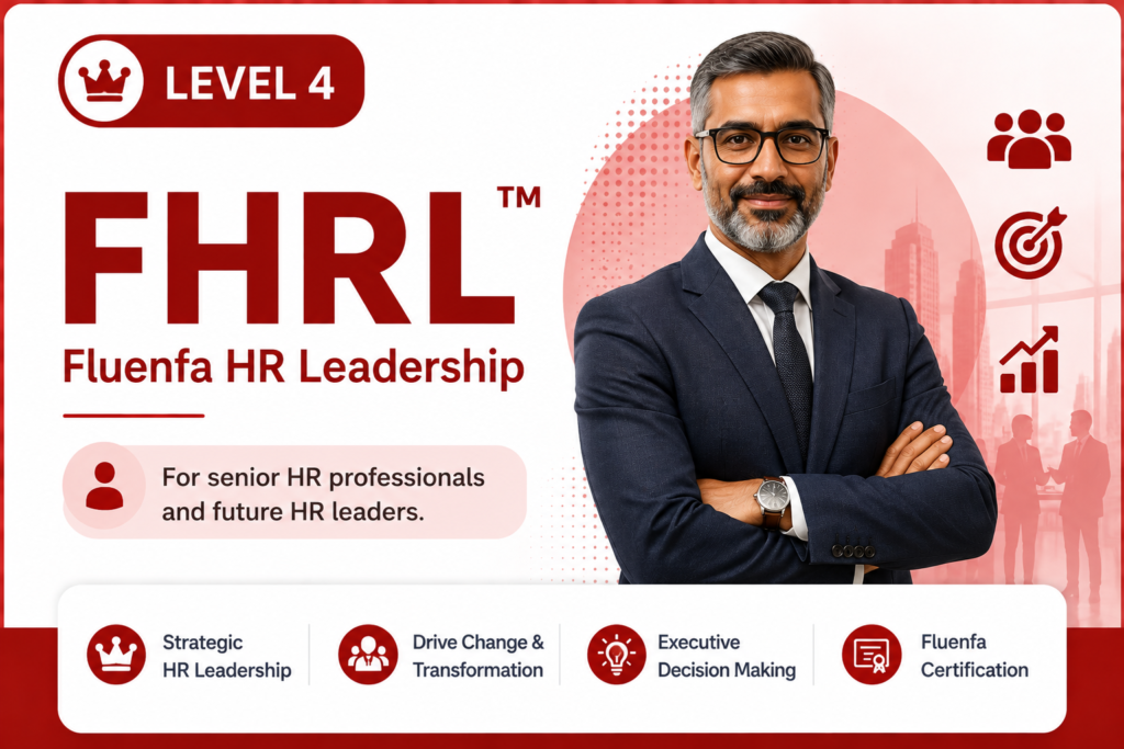 FHRL Fluenfa HR Leadership Level 4 certification for senior HR professionals and future HR leaders